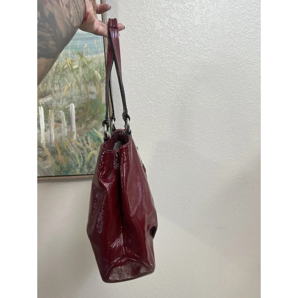 Coach H1276-F19711 SoHo Burgundy Patent Leather Large Carryall